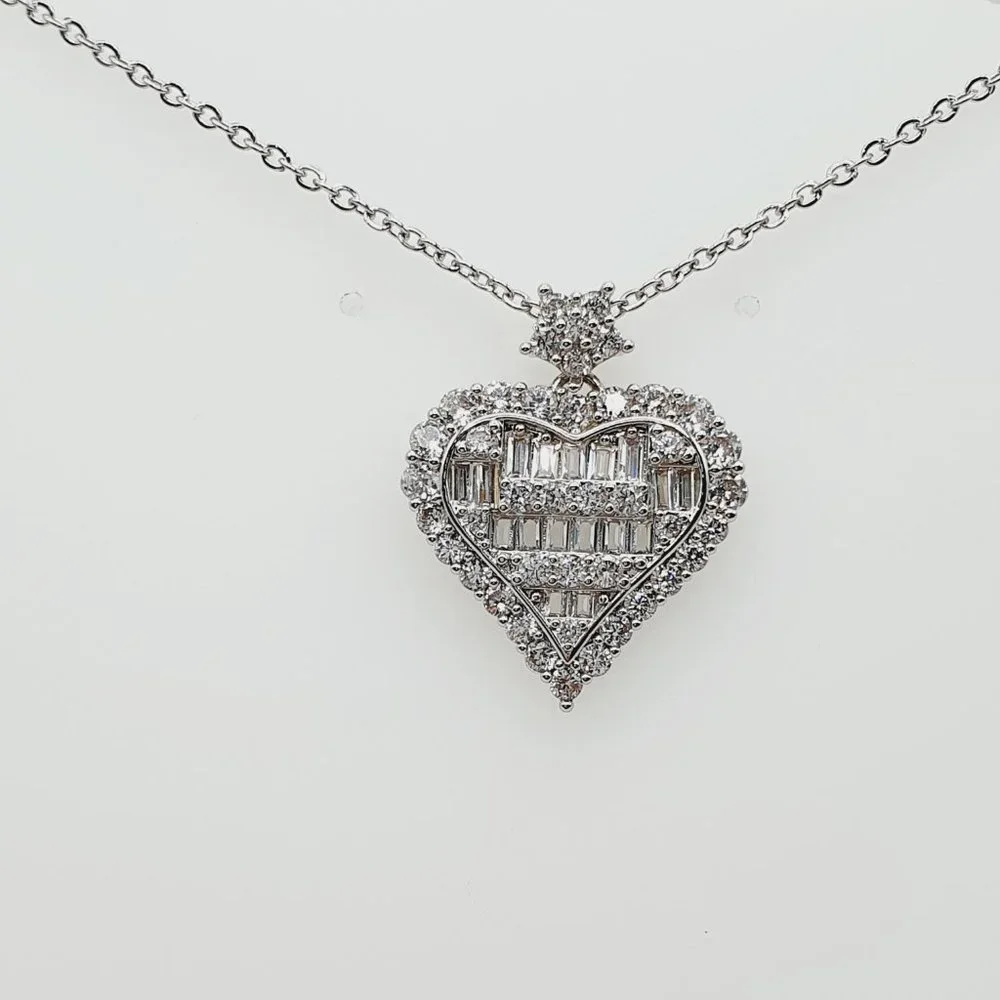 💥 Lovely Latest Full Zircon Pendent Necklace for Women, EVGG1013 - Picture 4 of 12